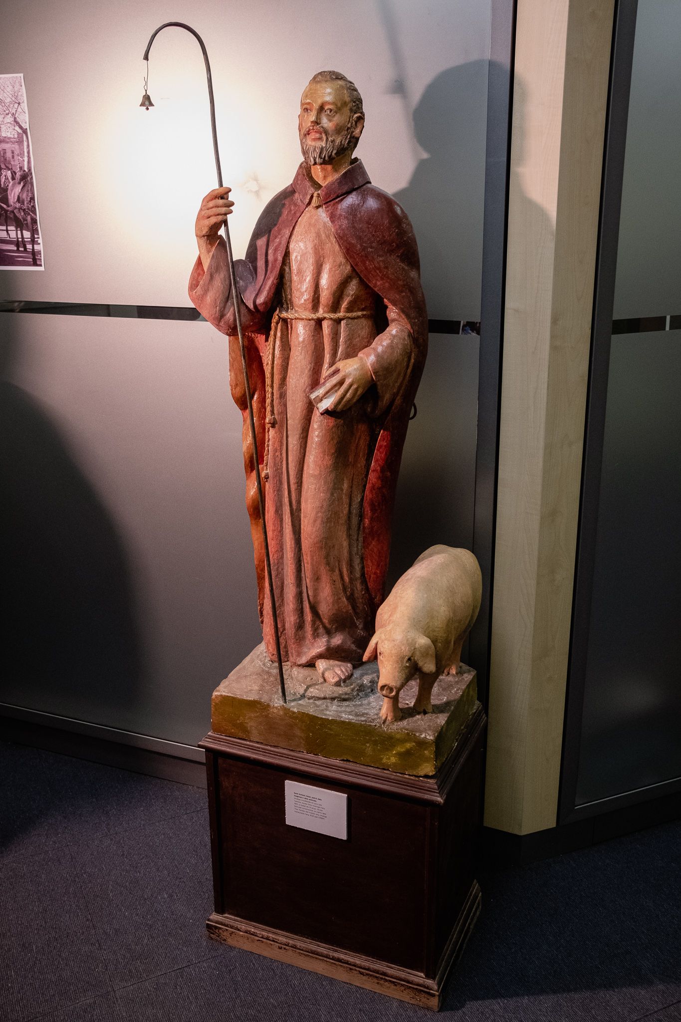 Presentació de la figura restaurada de Sant Antoni. FOTO: Ale Gómez