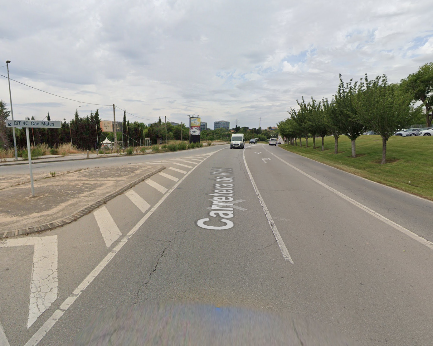 La tercera fase de les obres comprèn el tram entre el desviament de la Boehringer i la rotonda del centre comercial FOTO: Google Maps