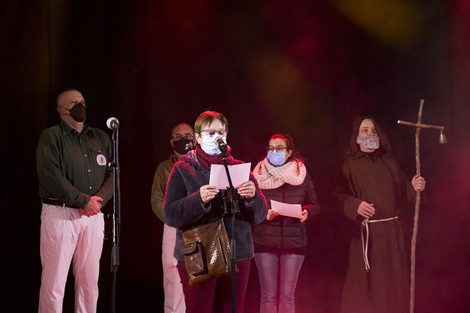 Entrega de la bandera de Sant Antoni als banderers de 2022. Foto: Bernat Millet.