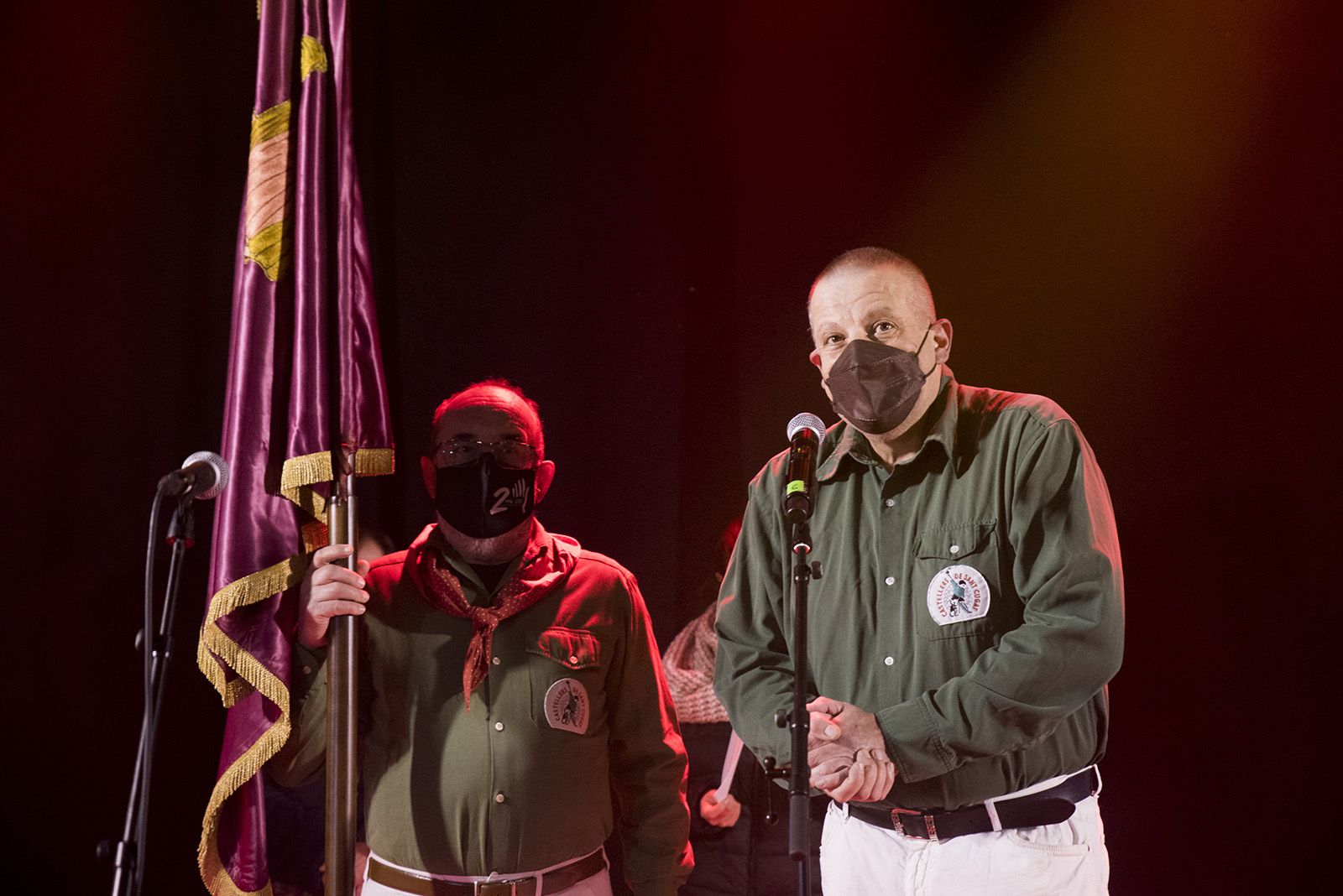 Entrega de la bandera de Sant Antoni als banderers de 2022. Foto: Bernat Millet.