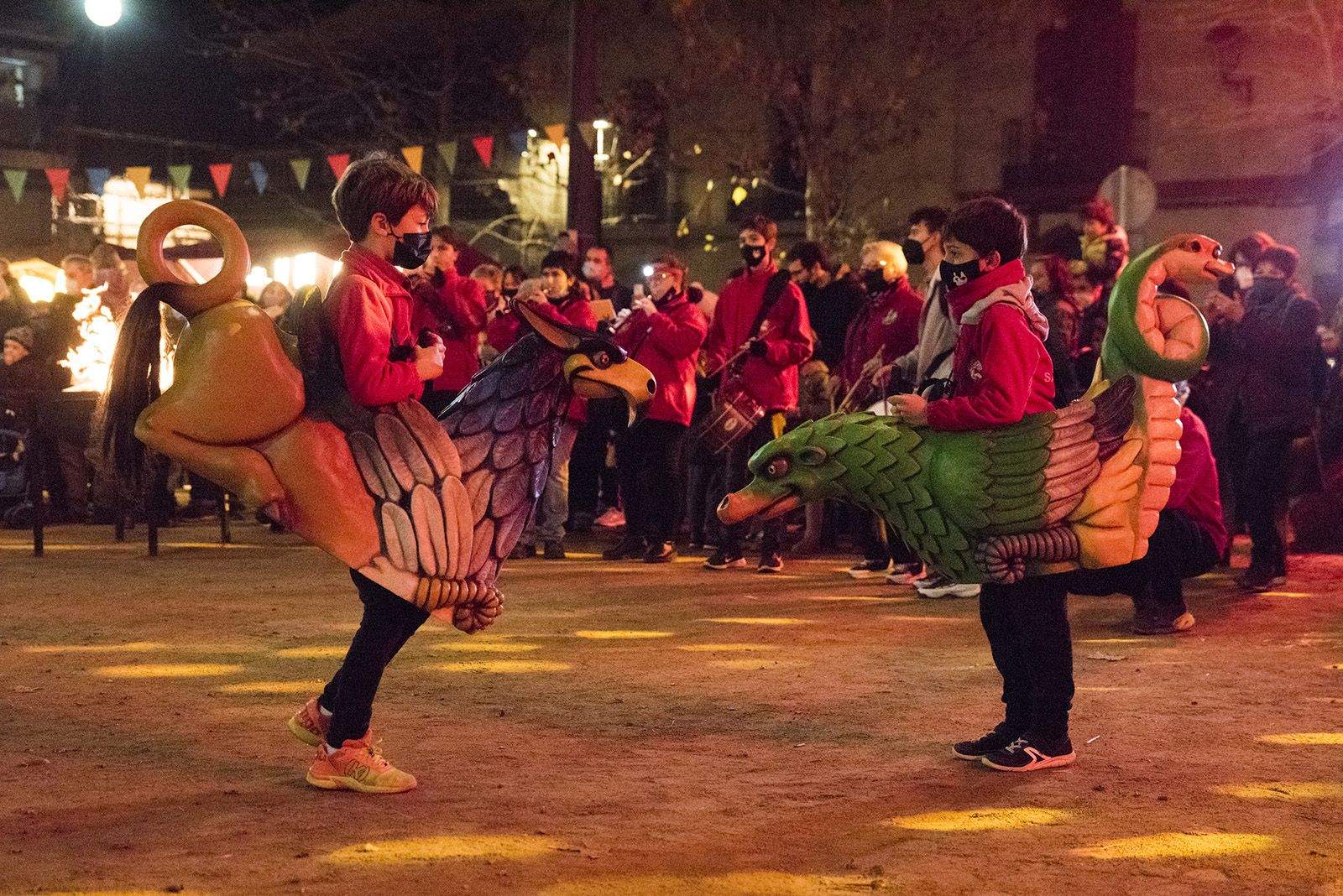 Actuació de les entitats de cultura popular i tradicional. Foto: Bernat Millet.