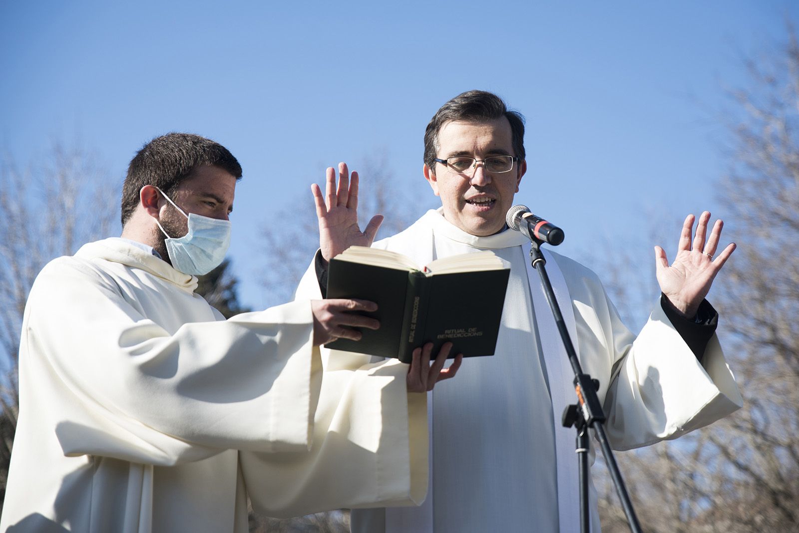 Benedicció de cavalleries al pg. de Francesc MaciàA càrrec de la Parròquia de Sant Pere d’Octavià. Foto: Bernat Millet.