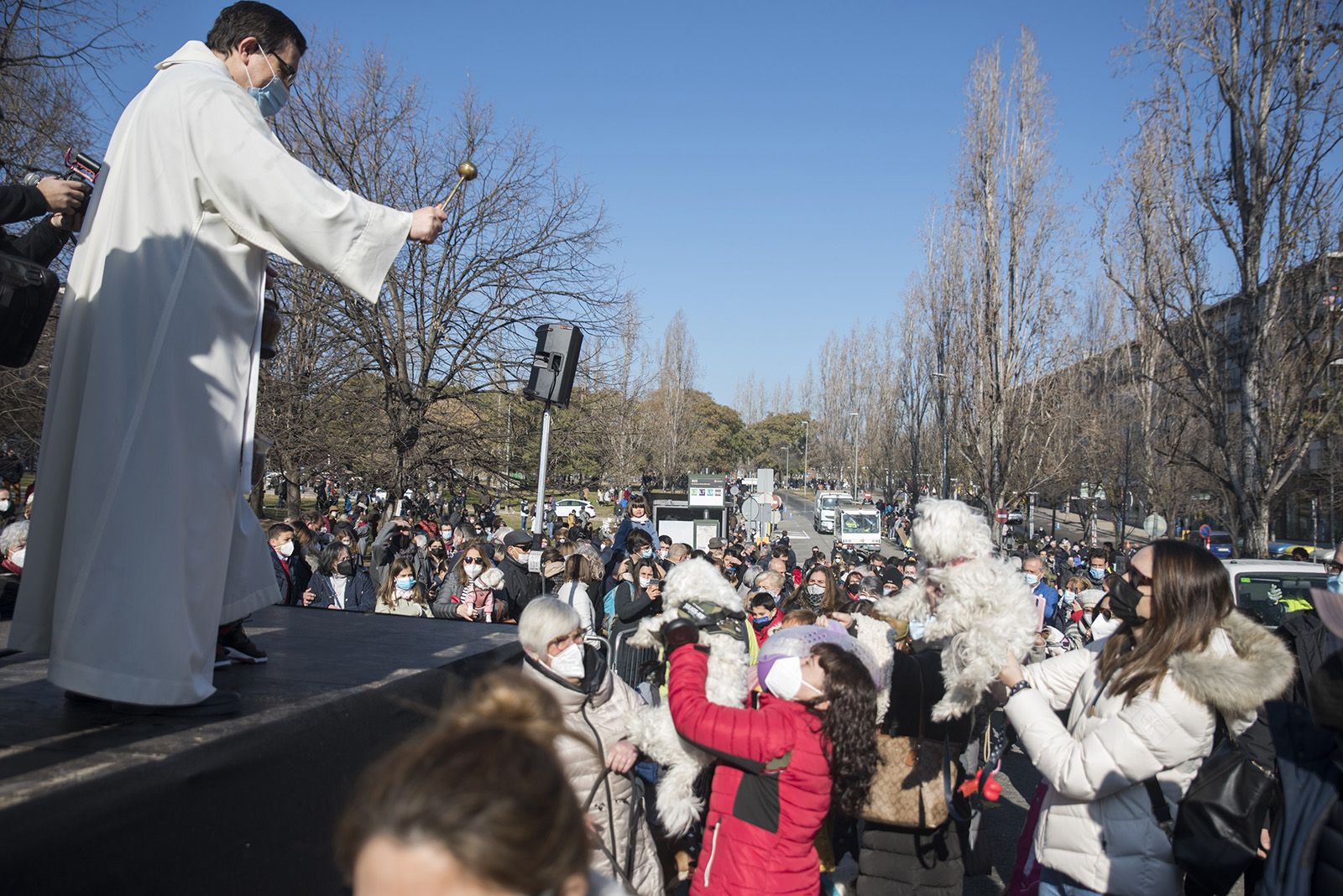 Benedicció de cavalleries al pg. de Francesc MaciàA càrrec de la Parròquia de Sant Pere d’Octavià. Foto: Bernat Millet.