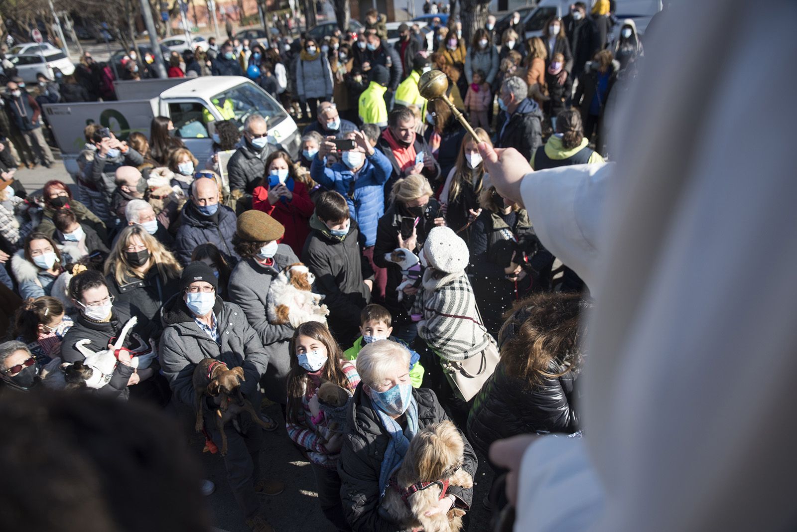 Benedicció de cavalleries al pg. de Francesc MaciàA càrrec de la Parròquia de Sant Pere d’Octavià. Foto: Bernat Millet.