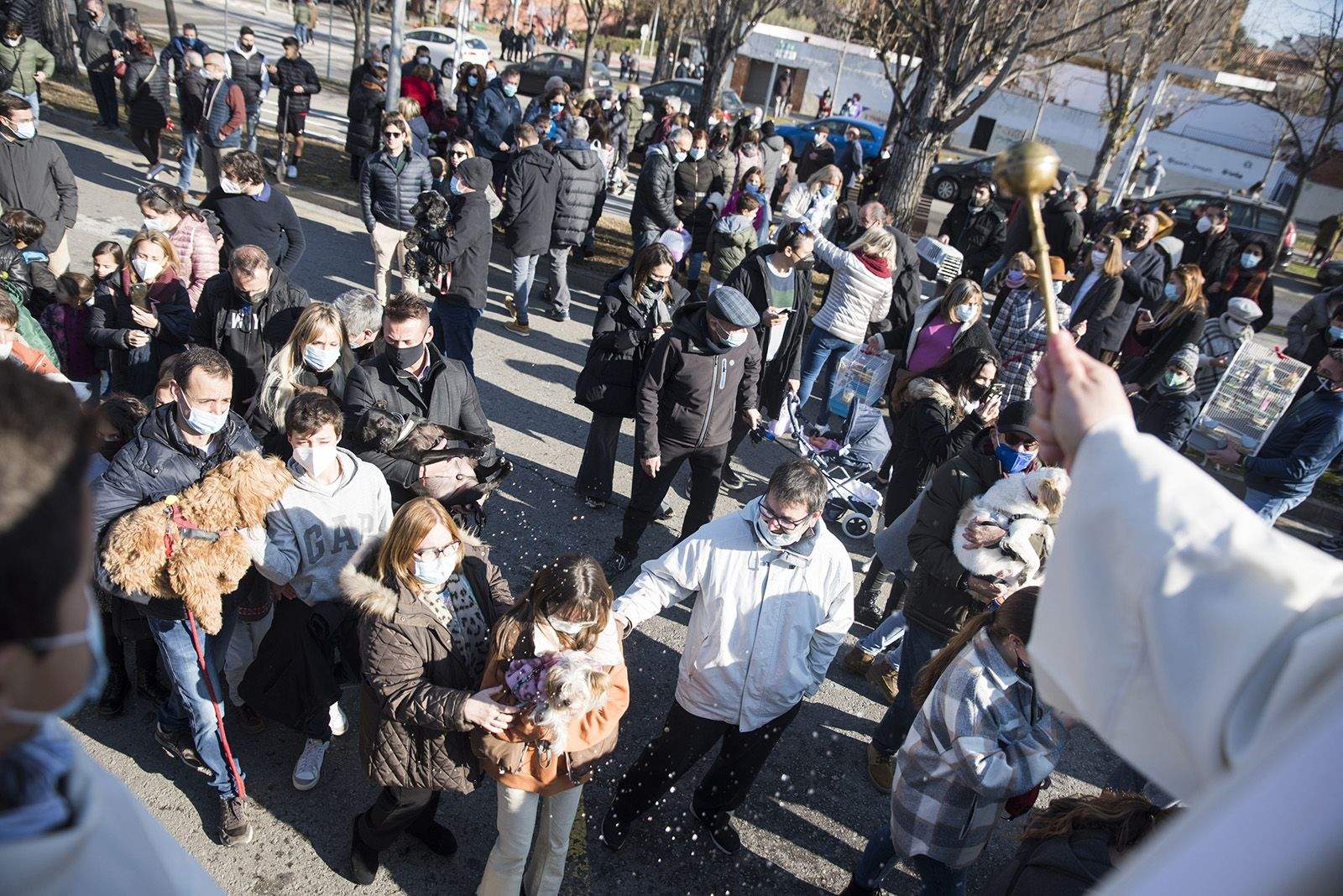Benedicció de cavalleries al pg. de Francesc MaciàA càrrec de la Parròquia de Sant Pere d’Octavià. Foto: Bernat Millet.