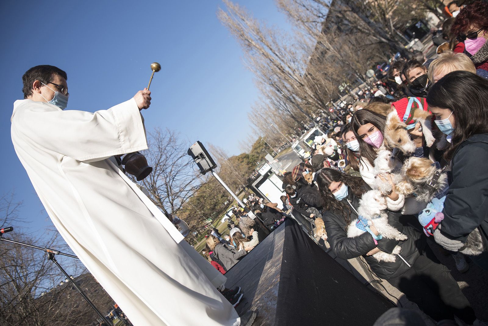 Benedicció de cavalleries al pg. de Francesc MaciàA càrrec de la Parròquia de Sant Pere d’Octavià. Foto: Bernat Millet.