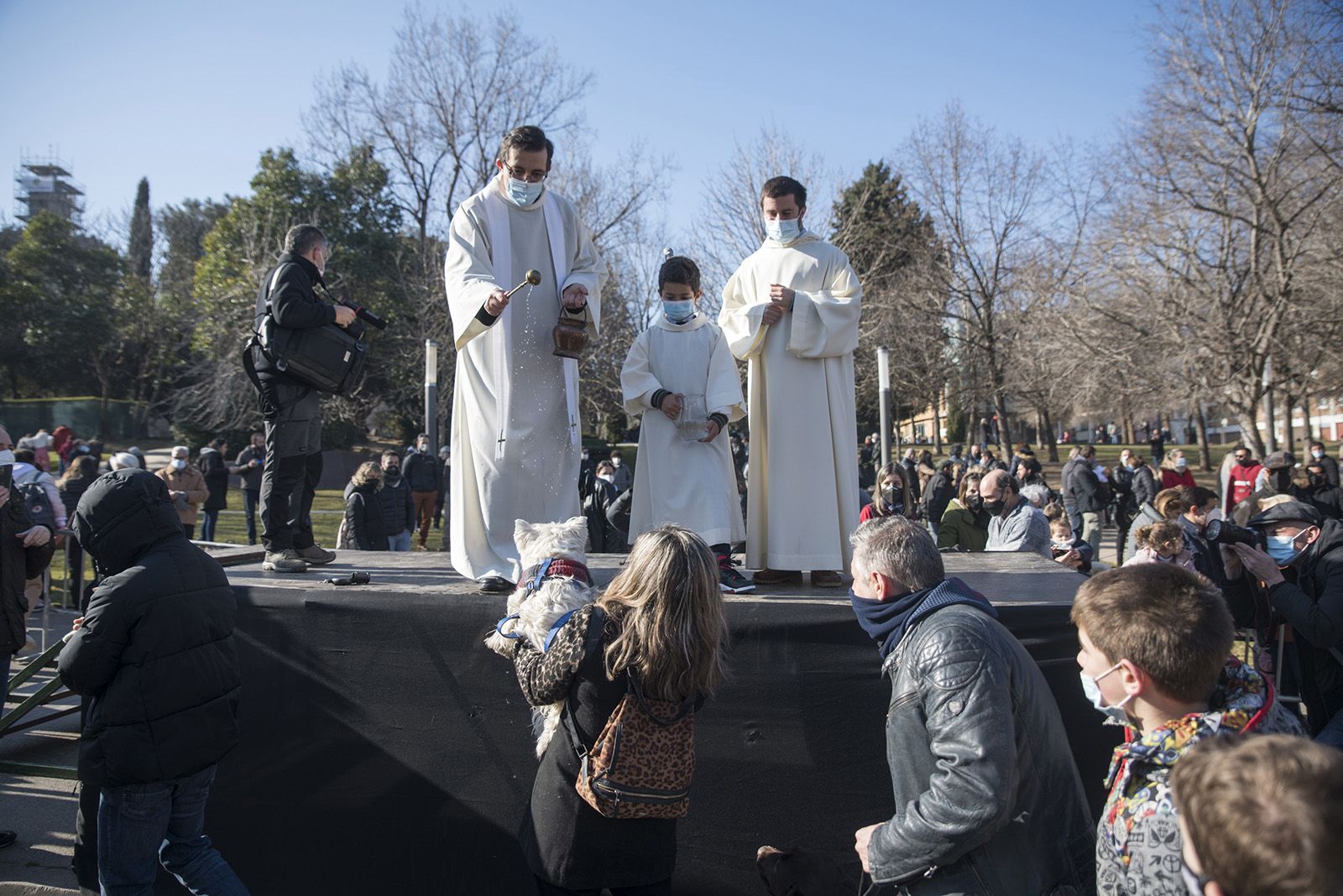 Benedicció de cavalleries al pg. de Francesc MaciàA càrrec de la Parròquia de Sant Pere d’Octavià. Foto: Bernat Millet.