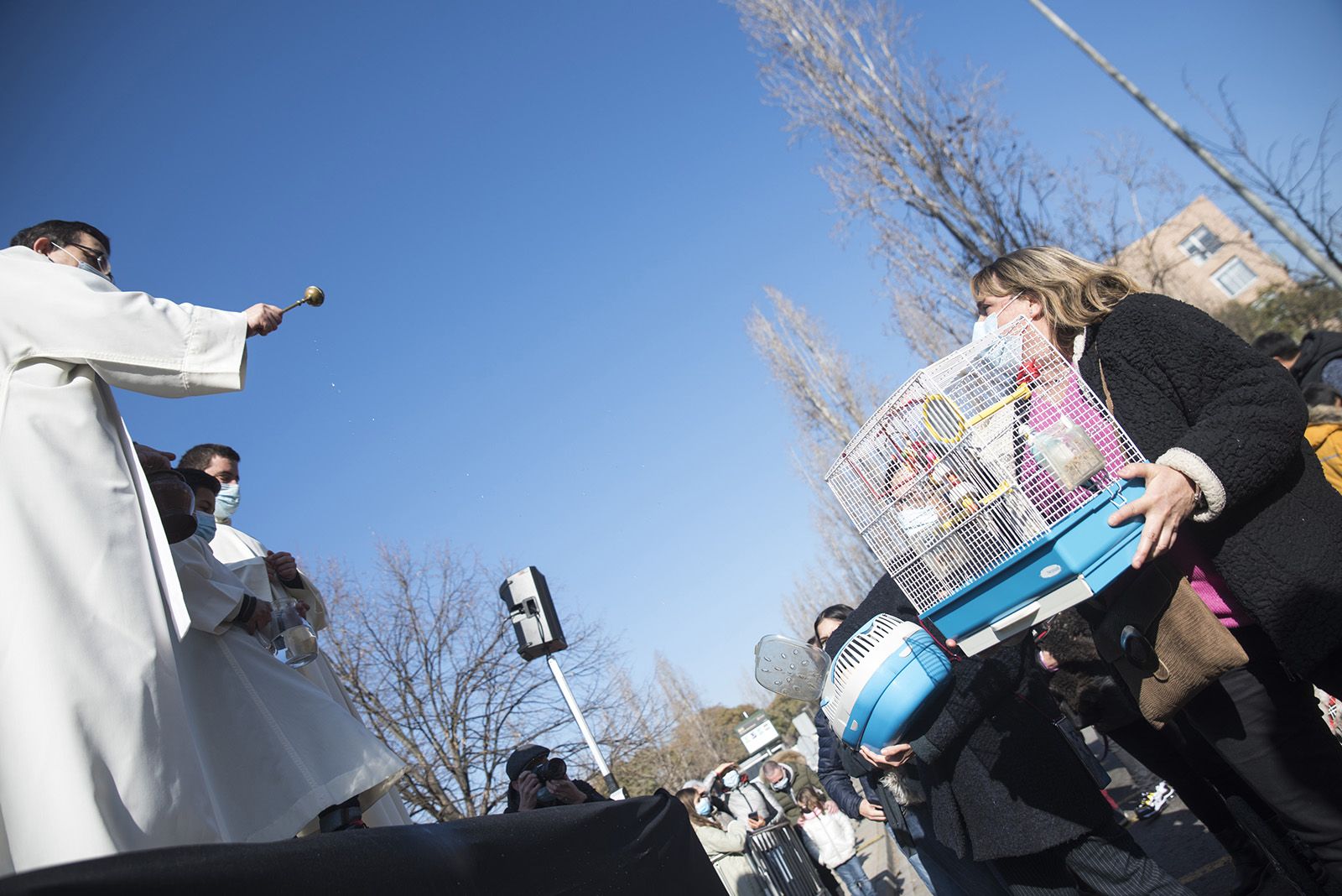 Benedicció de cavalleries al pg. de Francesc MaciàA càrrec de la Parròquia de Sant Pere d’Octavià. Foto: Bernat Millet.