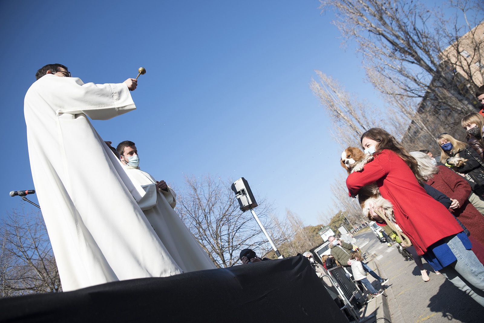 Benedicció de cavalleries al pg. de Francesc MaciàA càrrec de la Parròquia de Sant Pere d’Octavià. Foto: Bernat Millet.