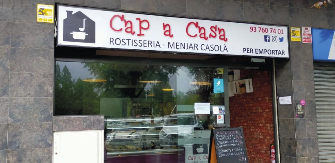 La rostisseria de Sant Cugat 'Cap a Casa' t'ofereix plats casolans al centre. FOTO: Cedida