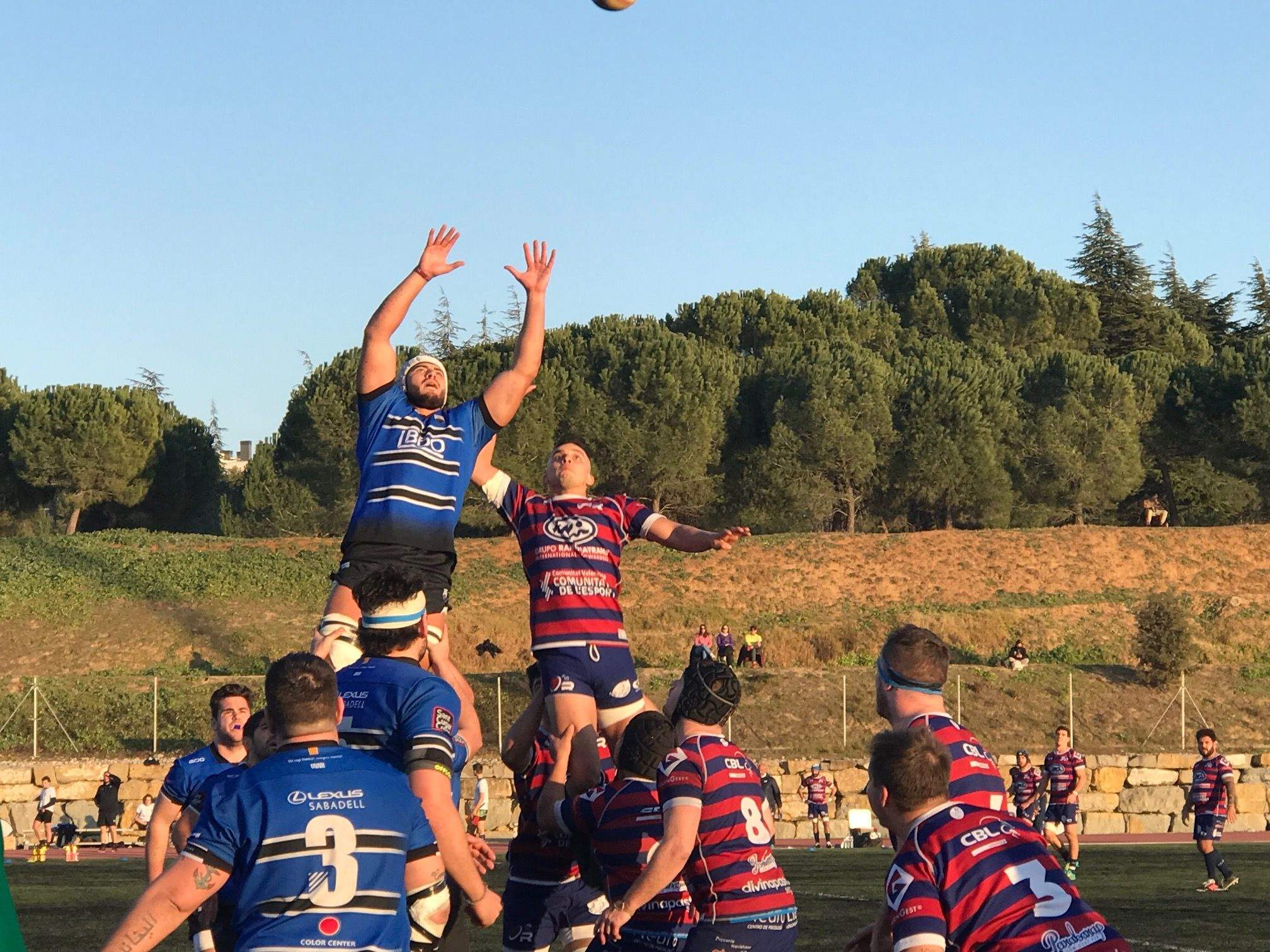 El Rugby Sant Cugat té pendent aquesta temporada guanyar com a visitant. FOTO: Nielo Ballart