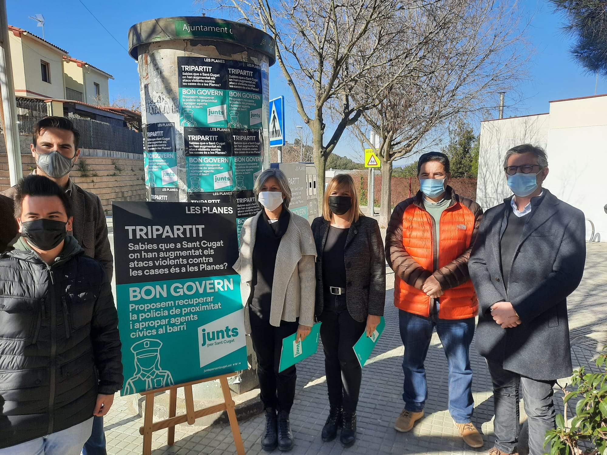 Junts per Sant Cugat demana més presència policial a Les Planes FOTO: TOT