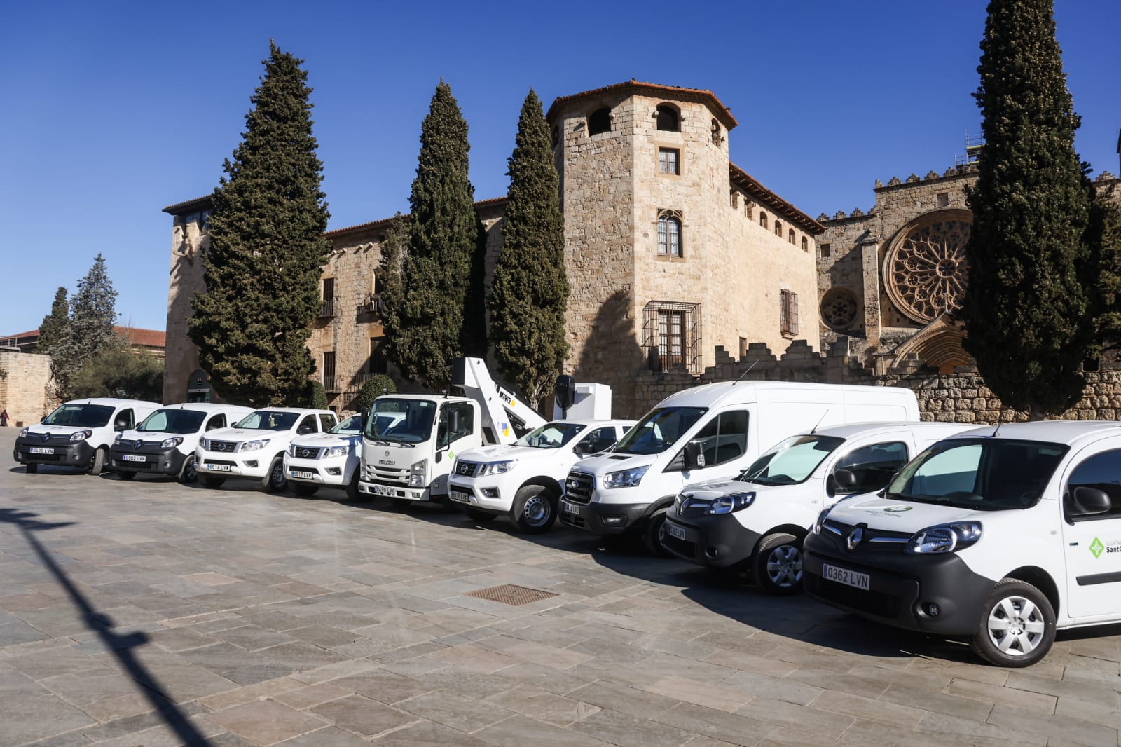 Nova flota de vehicles per la Brigada i Parc i Jardins. FOTO: Ajuntament