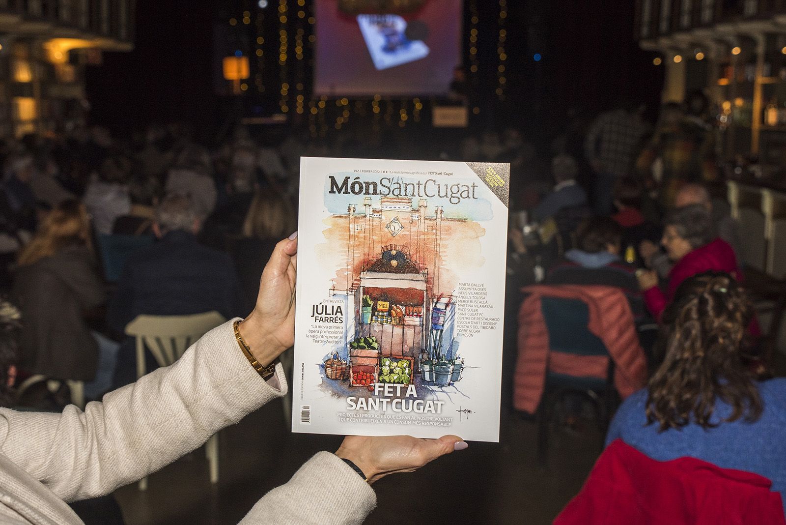 Presentació de la dotzena revista del Món Sant Cugat. Foto: Bernat Millet.