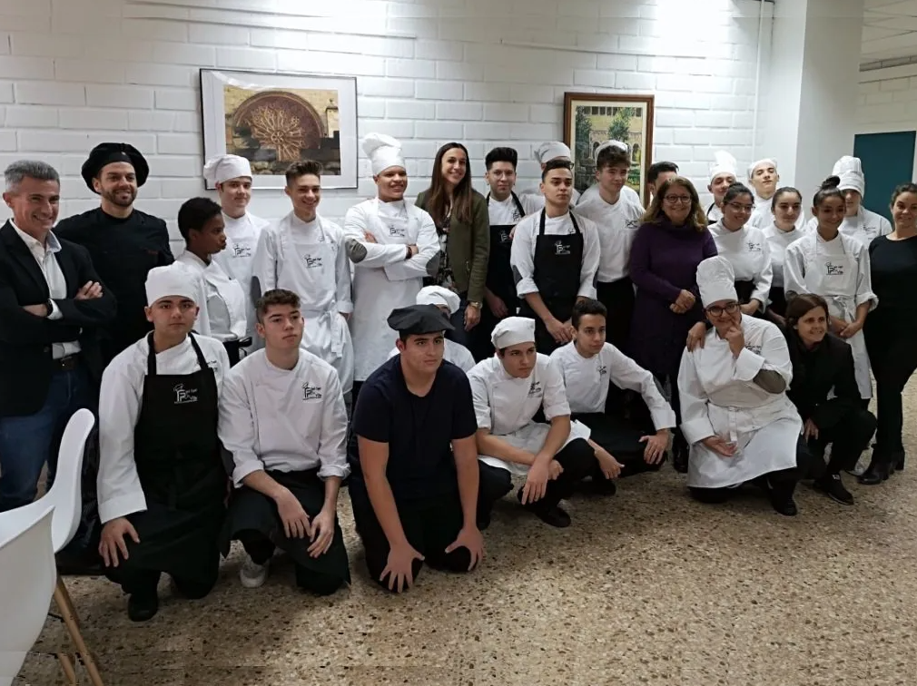 Alumnes de l'escola d'hostaleria FOTO: Cedida