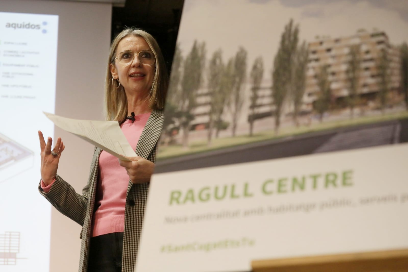 Mireia Ingla presenta el redisseny de Ragull Centre. FOTO: Ajuntament