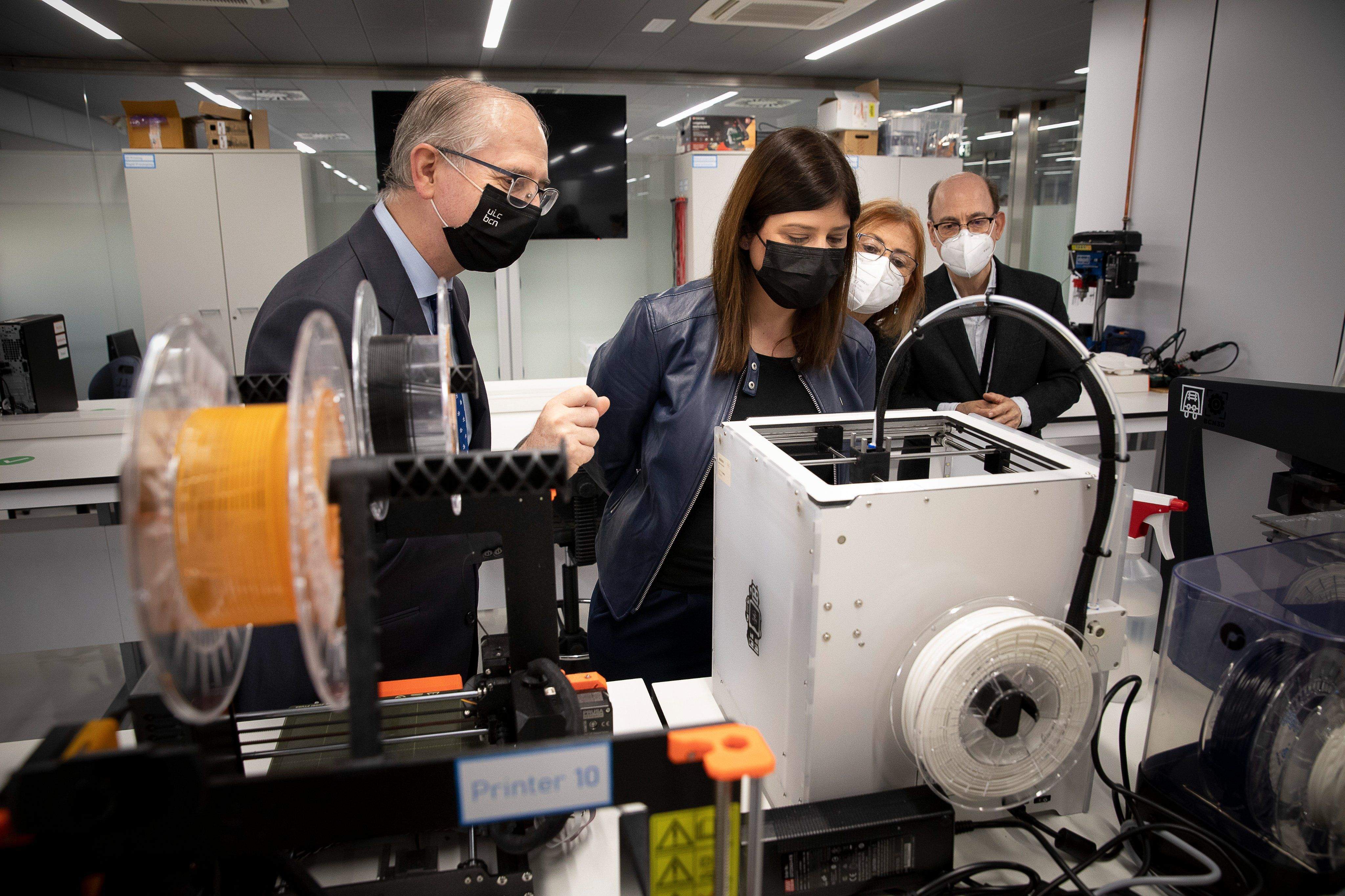 La consellera de Recerca i Universitats, Gemma Geis, ha visitat el Campus Sant Cugat. FOTO: UIC Barcelona