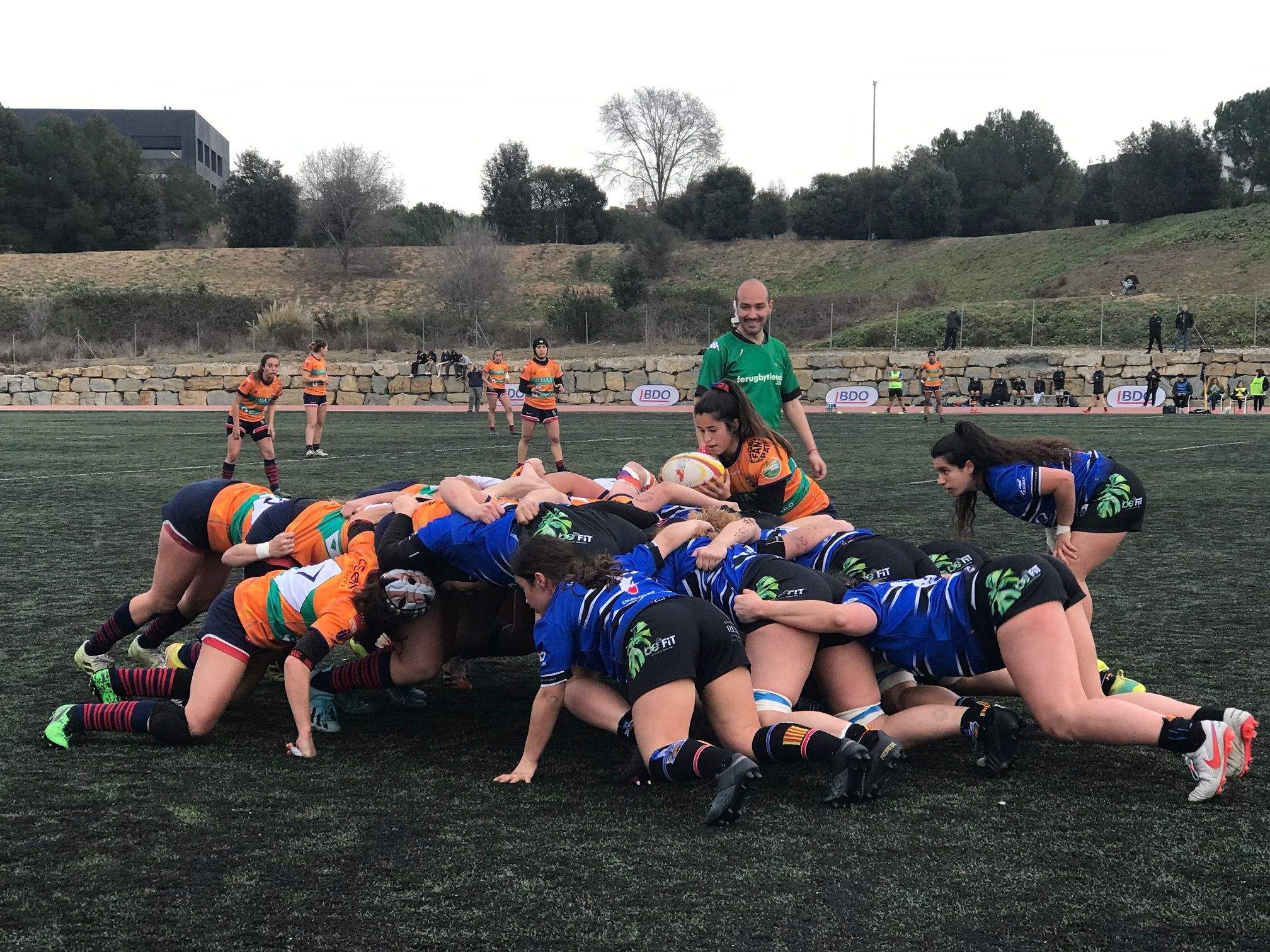 El Rugby Sant Cugat buscarà un any més la permanència a la Divisió d'Honor. FOTO: Nielo Ballart