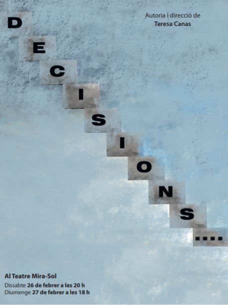 Cartell 'Decisions'. FOTO: Cedida per l'Associació Amants del Teatre.