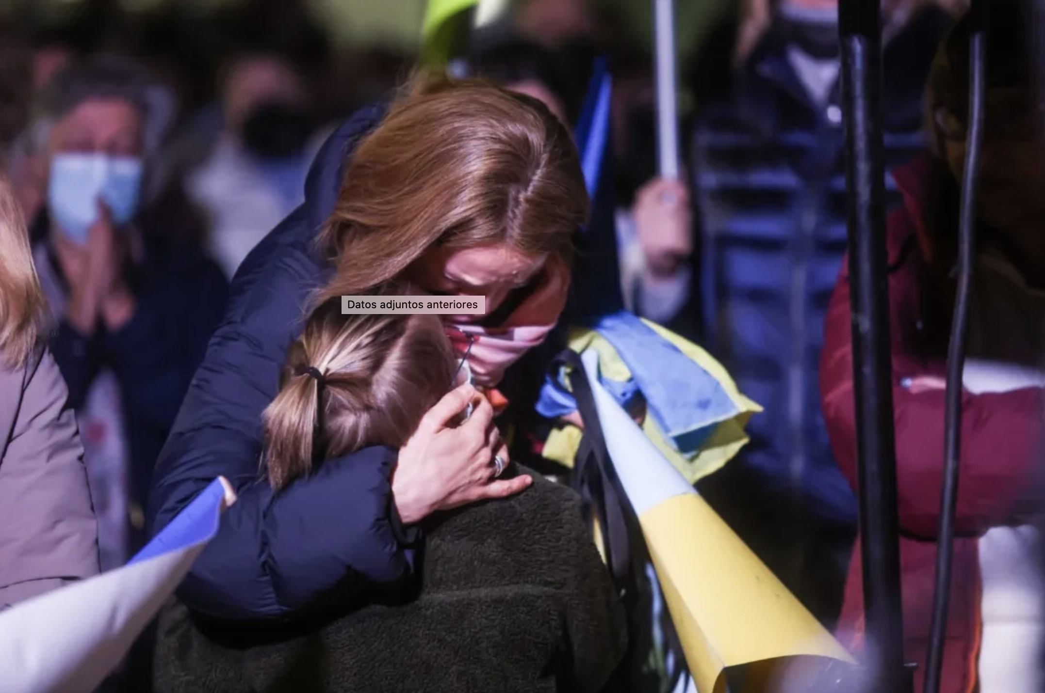 Manifestació a Sant Cugat en rebuig a la guerra d'Ucraïna. FOTO: Lali Puig