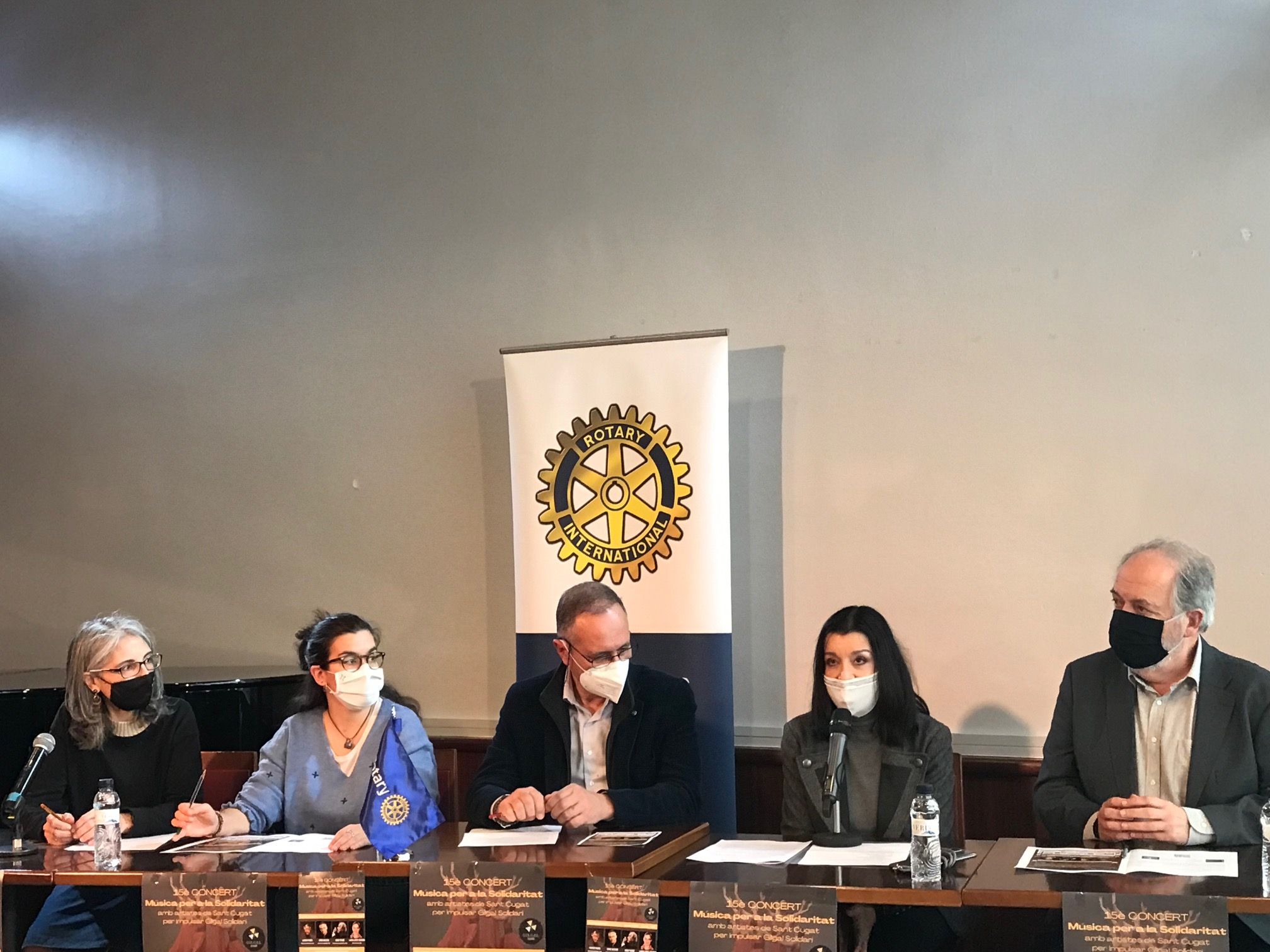 L'acte de presentació s'ha realitzat al Teatre-Auditori, escenari de la 15a edició de Música per a la solidaritat. FOTO: Nielo Ballart