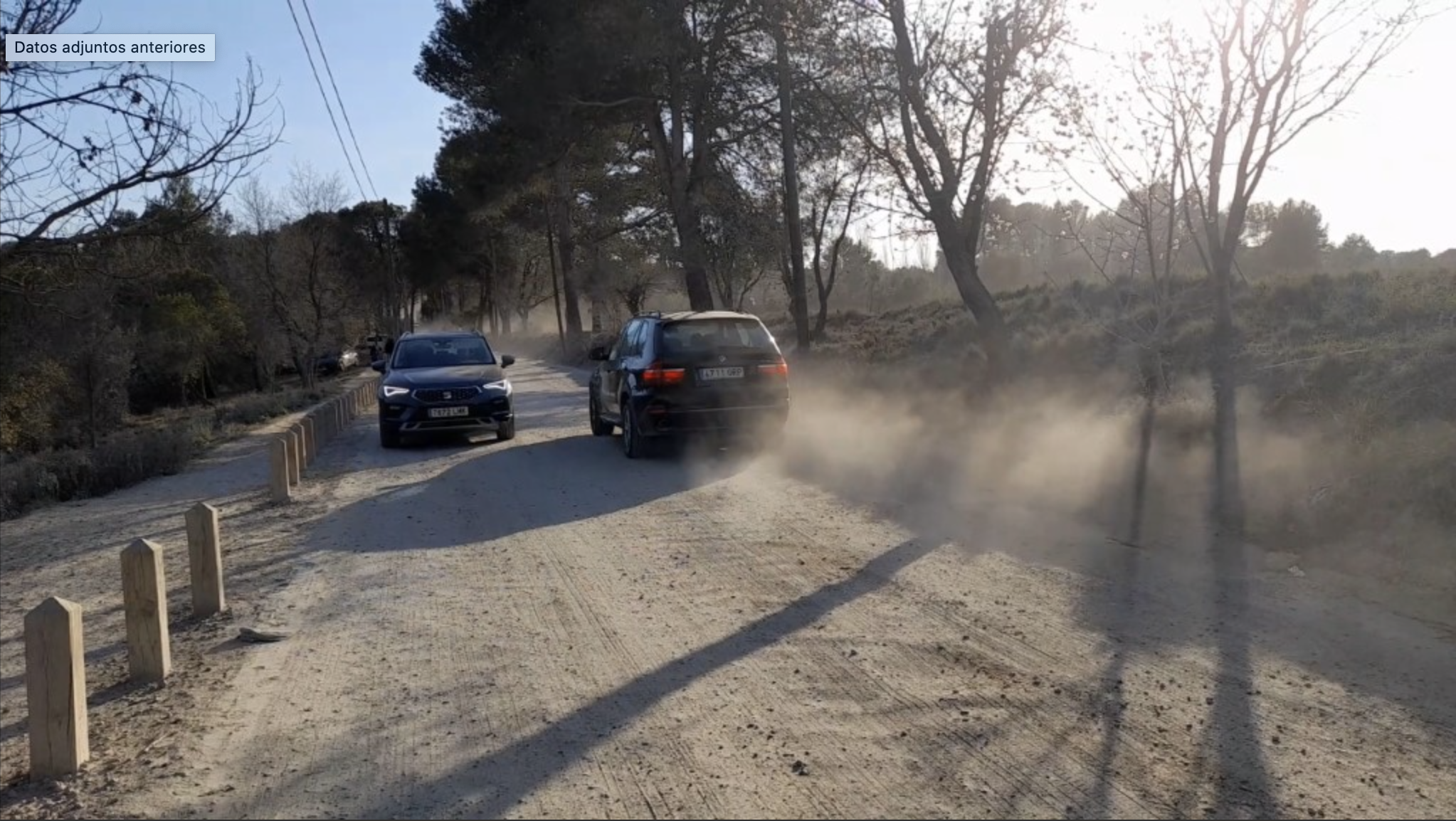 La carretera que passa per l'Escola Avenç es va desasfaltar l'estiu del 2019. FOTO: Cristina Cabasés