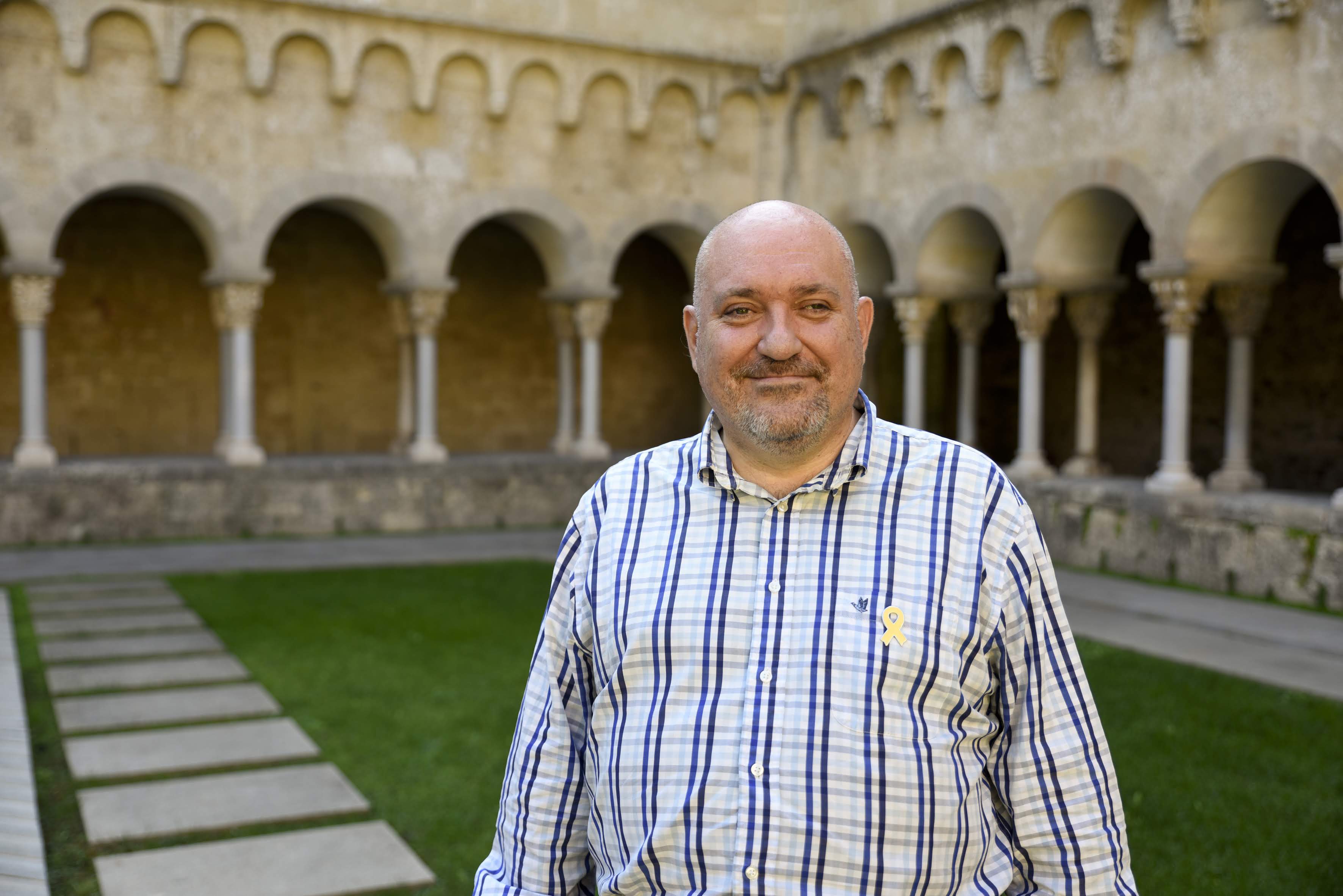 Lluís Campins al Claustre del Monestir FOTO: Arxiu del TOT 