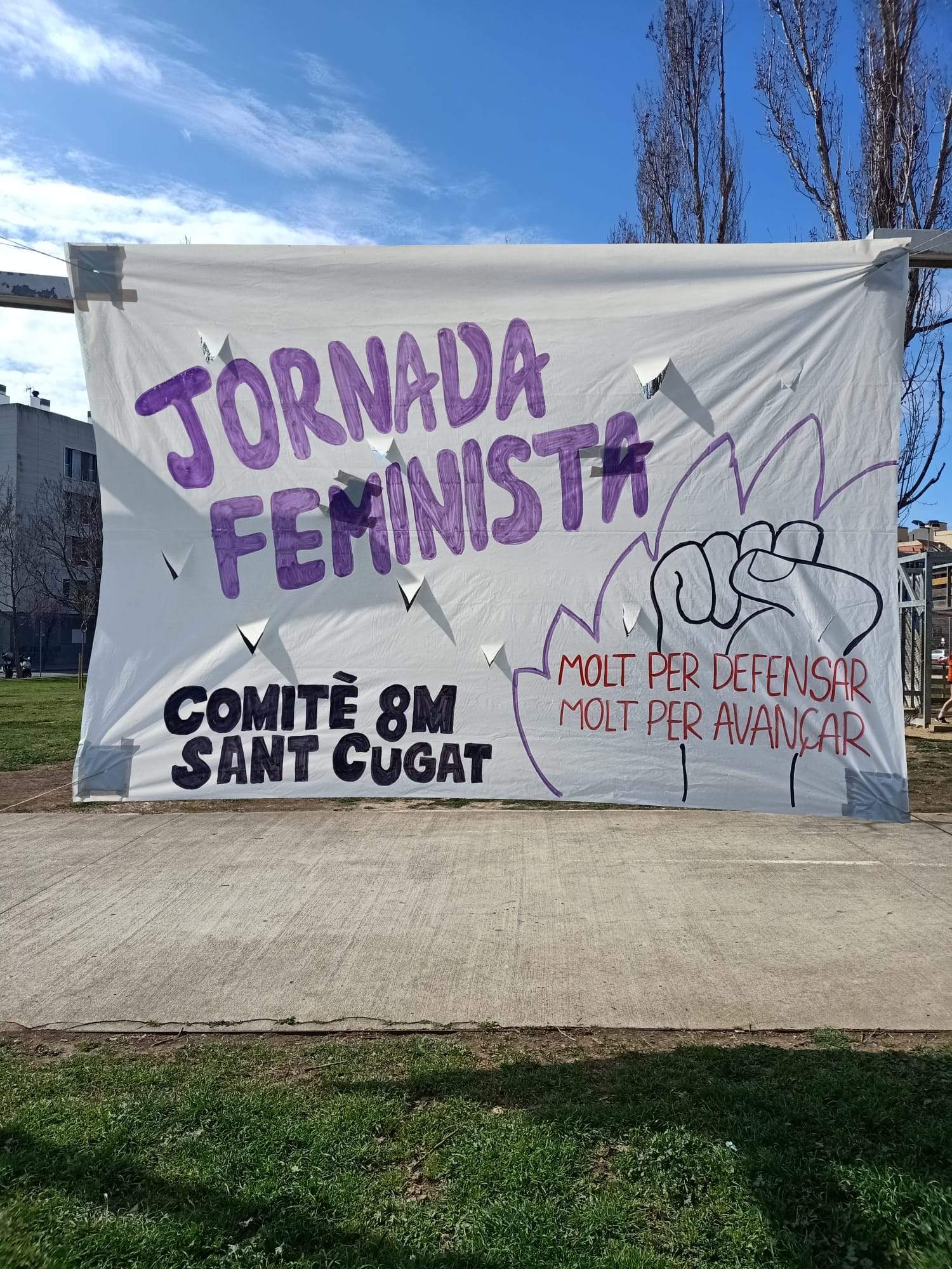 El Comitè 8M ha reivindicat el paper de la dona amb una Jornada Feminista. FOTO: Cedida