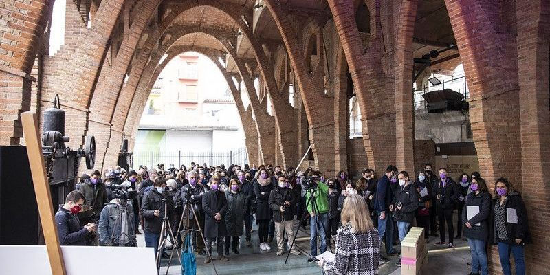 L'acte institucional del Dia de la Dona a Sant Cugat ha comptat amb una cinquantena d'assistents. FOTO: Lali Puig
