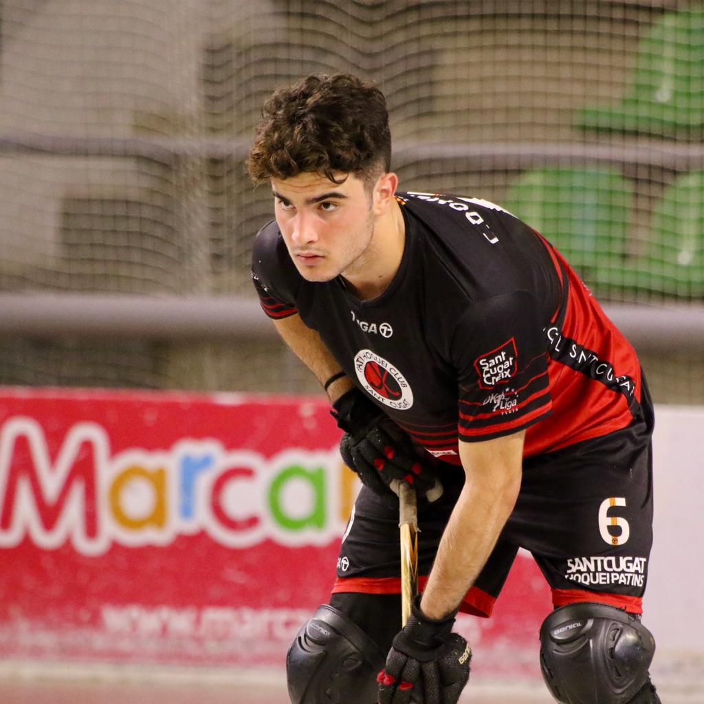 Carles Doménech és un jugador del primer equip del Patí Hoquei Club Sant Cugat. FOTO: Cedida