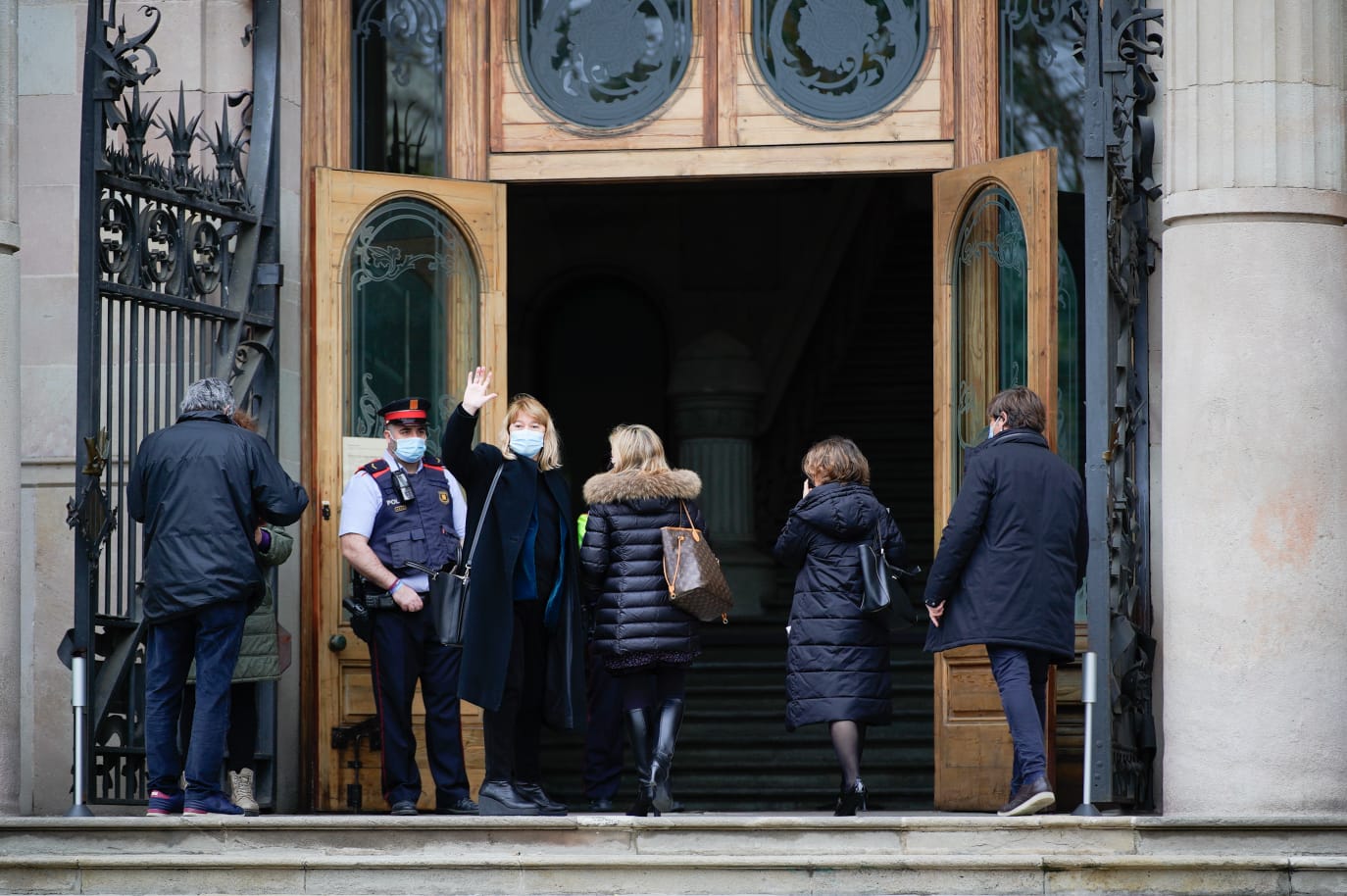 Natàlia Garriga, a l'entrada del Tribunal Superior de Justícia de Catalunya FOTO: ERC