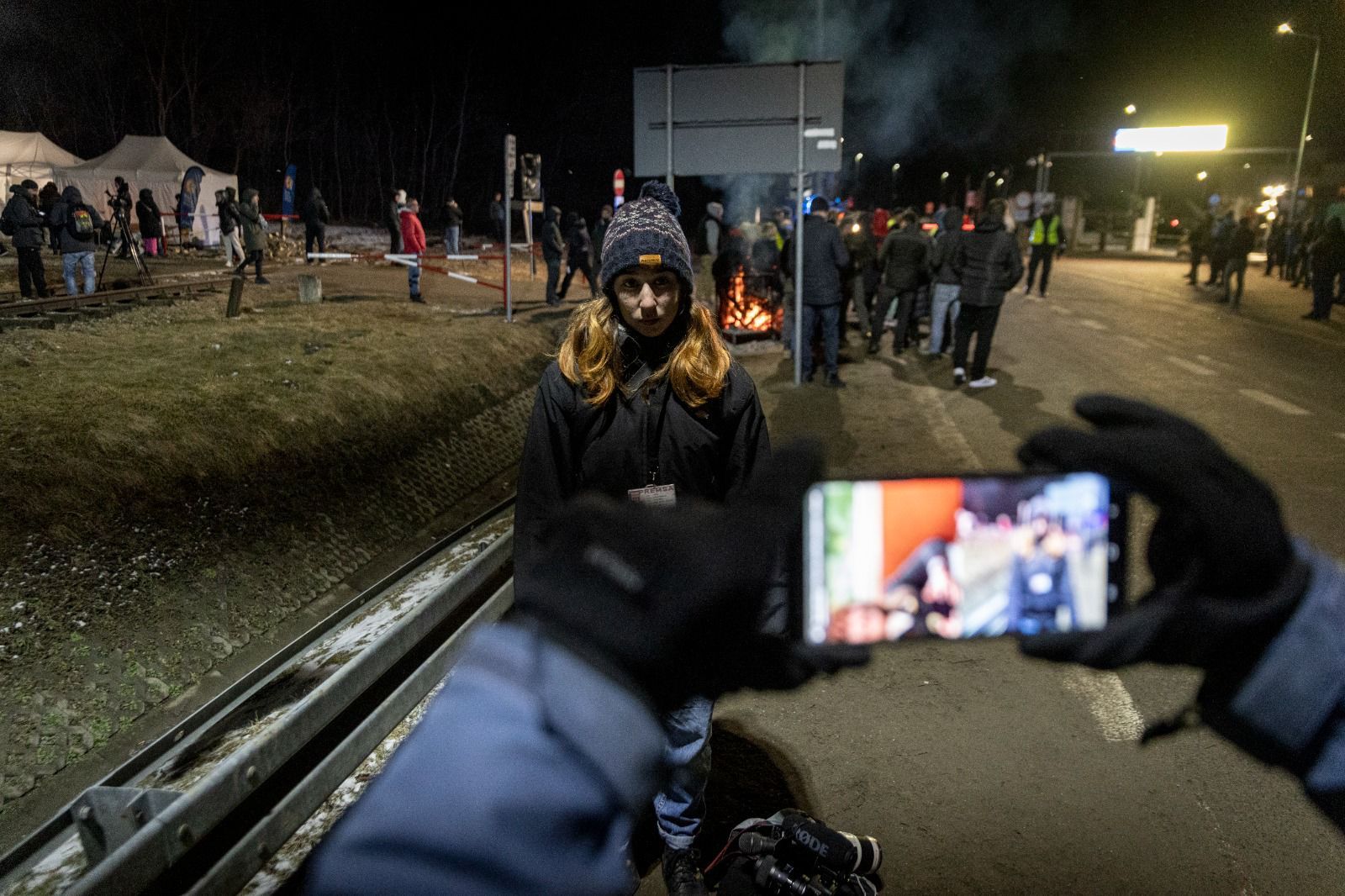 Laura Luque en un directe per 8TV. FOTO: Cedida