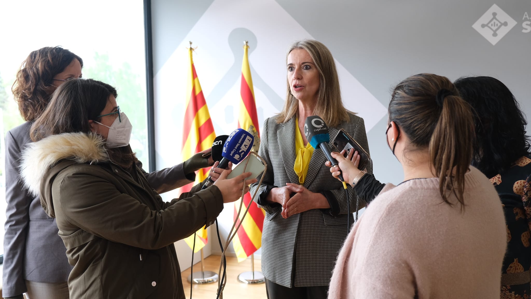 Ingla ha atès els mitjans de comunicació aquest divendres al matí FOTO: Ajuntament