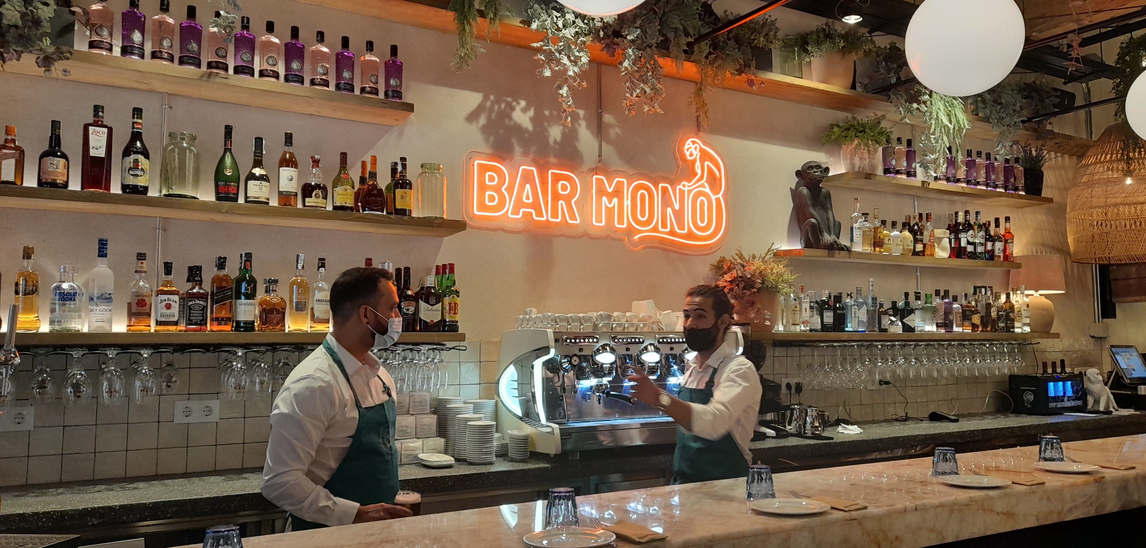 La barra del Bar Mono. FOTO: Cristina Cabasés