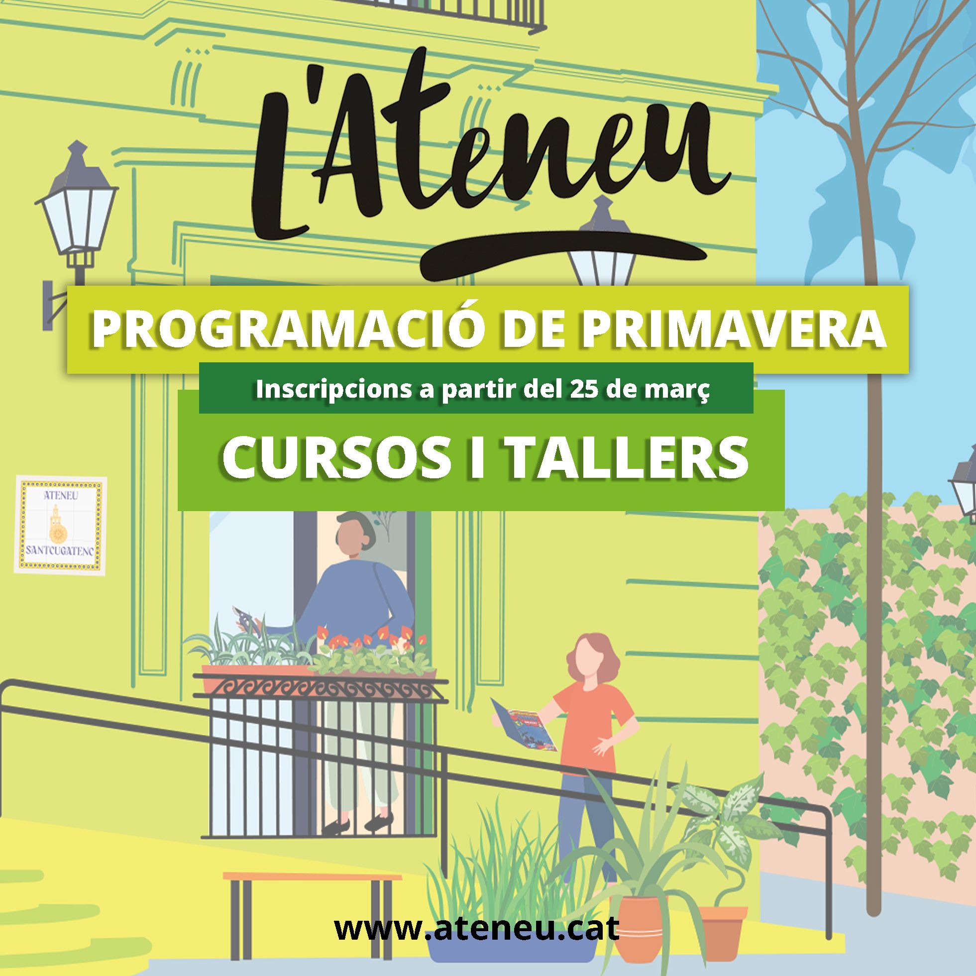 Programació de cursos i tallers de primavera de l'Ateneu santcugatenc. FOTO: Cedida