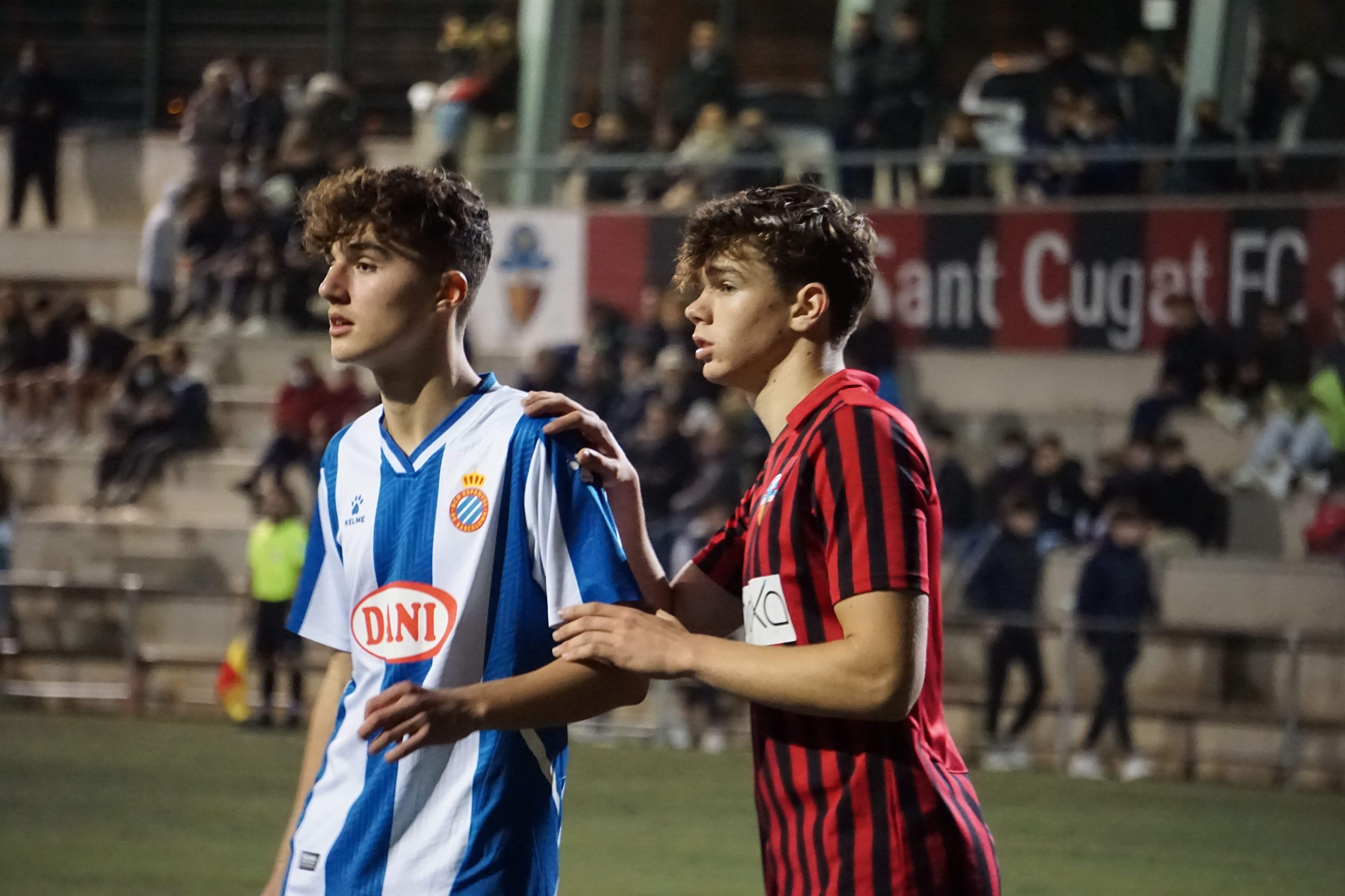 Sant Cugat FC contra RCD Espanyol. FOTO: Cedida.