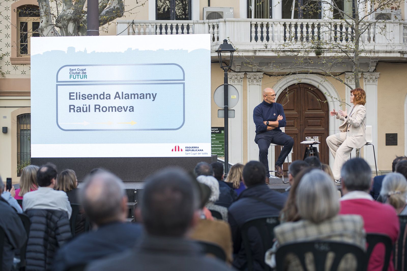 Acte de presentació de Mireia Ingla com a candidata d'ERC a la plaça de Barcelona. FOTO: Bernat Millet.