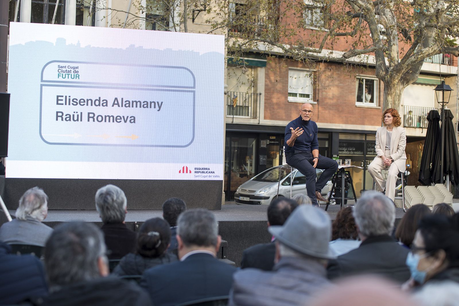 Acte de presentació de Mireia Ingla com a candidata d'ERC a la plaça de Barcelona. FOTO: Bernat Millet.