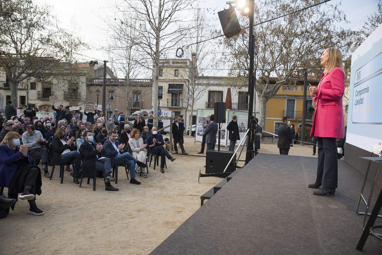 Acte de presentació de Mireia Ingla com a candidata d'ERC a la plaça de Barcelona. FOTO: Bernat Millet.