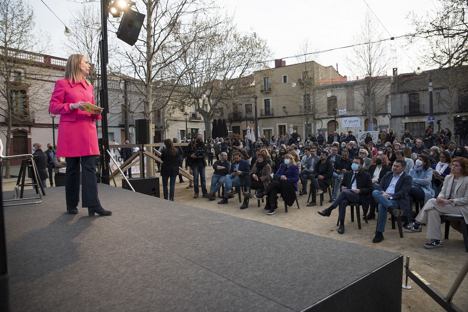 Acte de presentació de Mireia Ingla com a candidata d'ERC a la plaça de Barcelona. FOTO: Bernat Millet.
