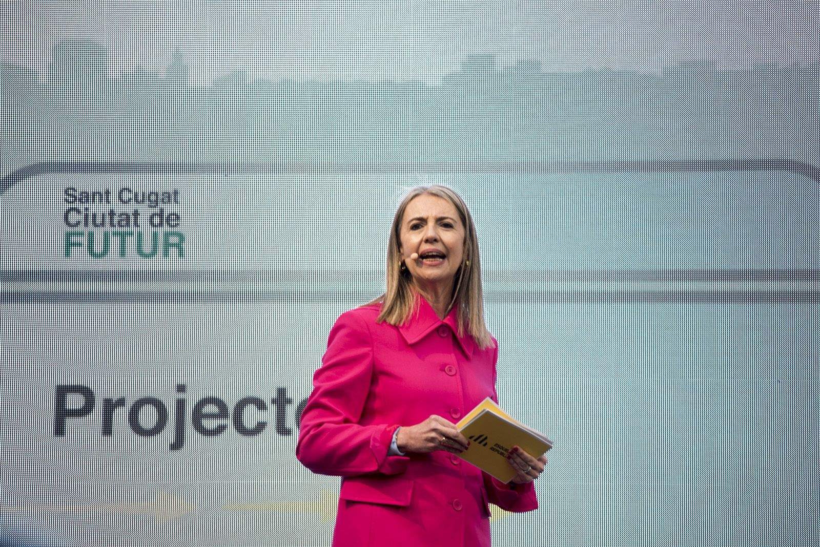 Acte de presentació de Mireia Ingla com a candidata d'ERC a la plaça de Barcelona. FOTO: Bernat Millet.