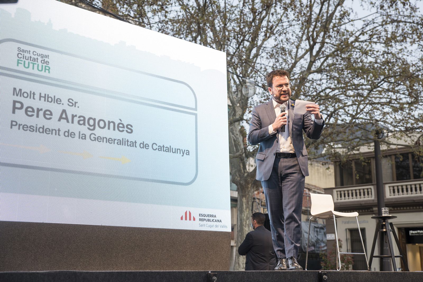 Acte de presentació de Mireia Ingla com a candidata d'ERC a la plaça de Barcelona. FOTO: Bernat Millet.