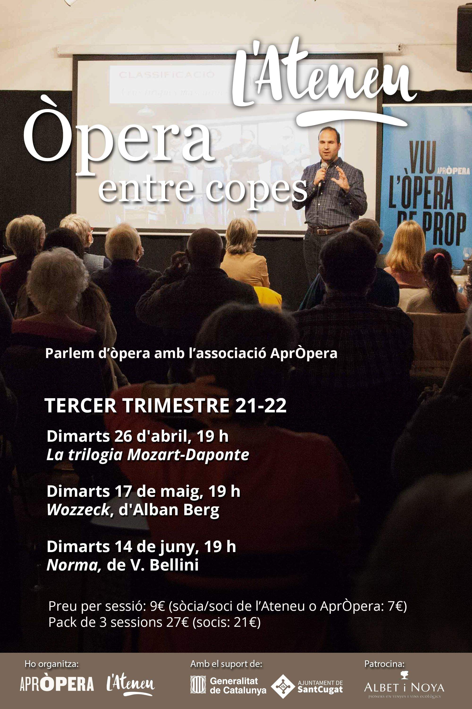 Òpera entre copes: programació del tercer trimestre. FOTO: Cedida.