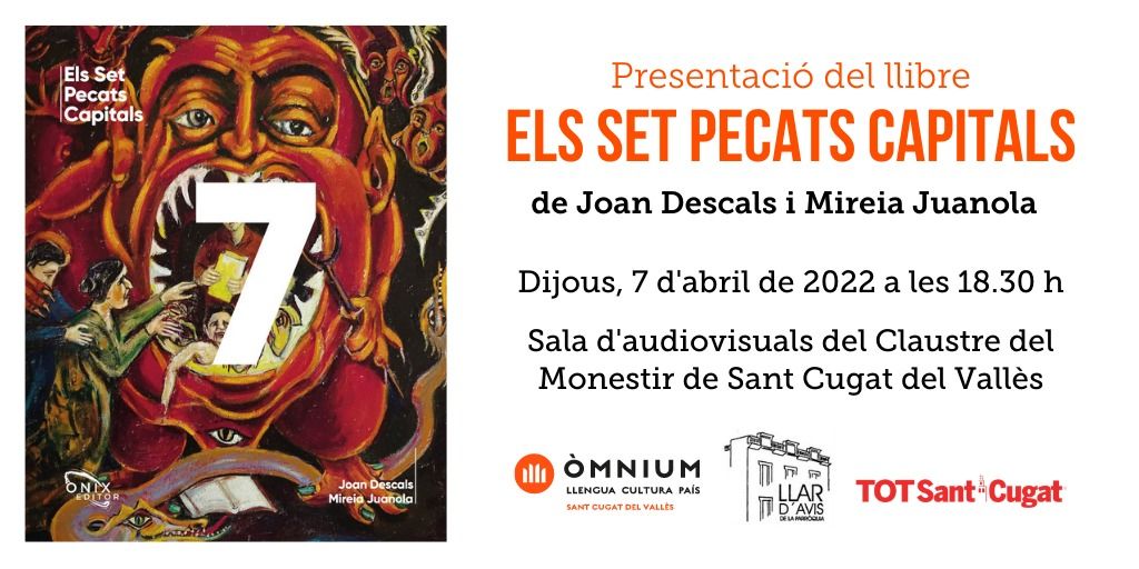 Presentació del llibre ‘Els Set pecats capitals’ de Joan Descals i Mireia Juanola. FOTO: Cedida.