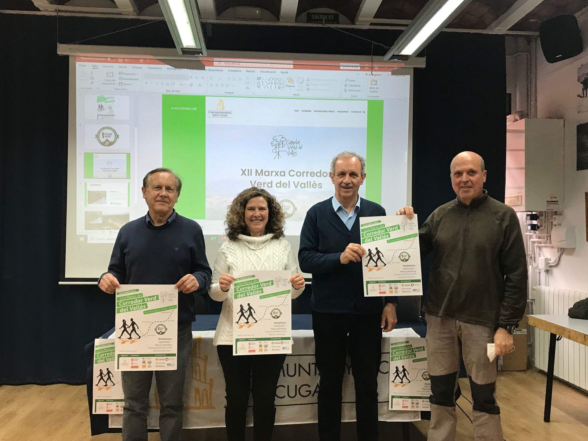 El Club Muntanyenc Sant Cugat ha presentat la 12a edició de la Marxa del Corredor Verd del Vallès. FOTO: Nielo Ballart