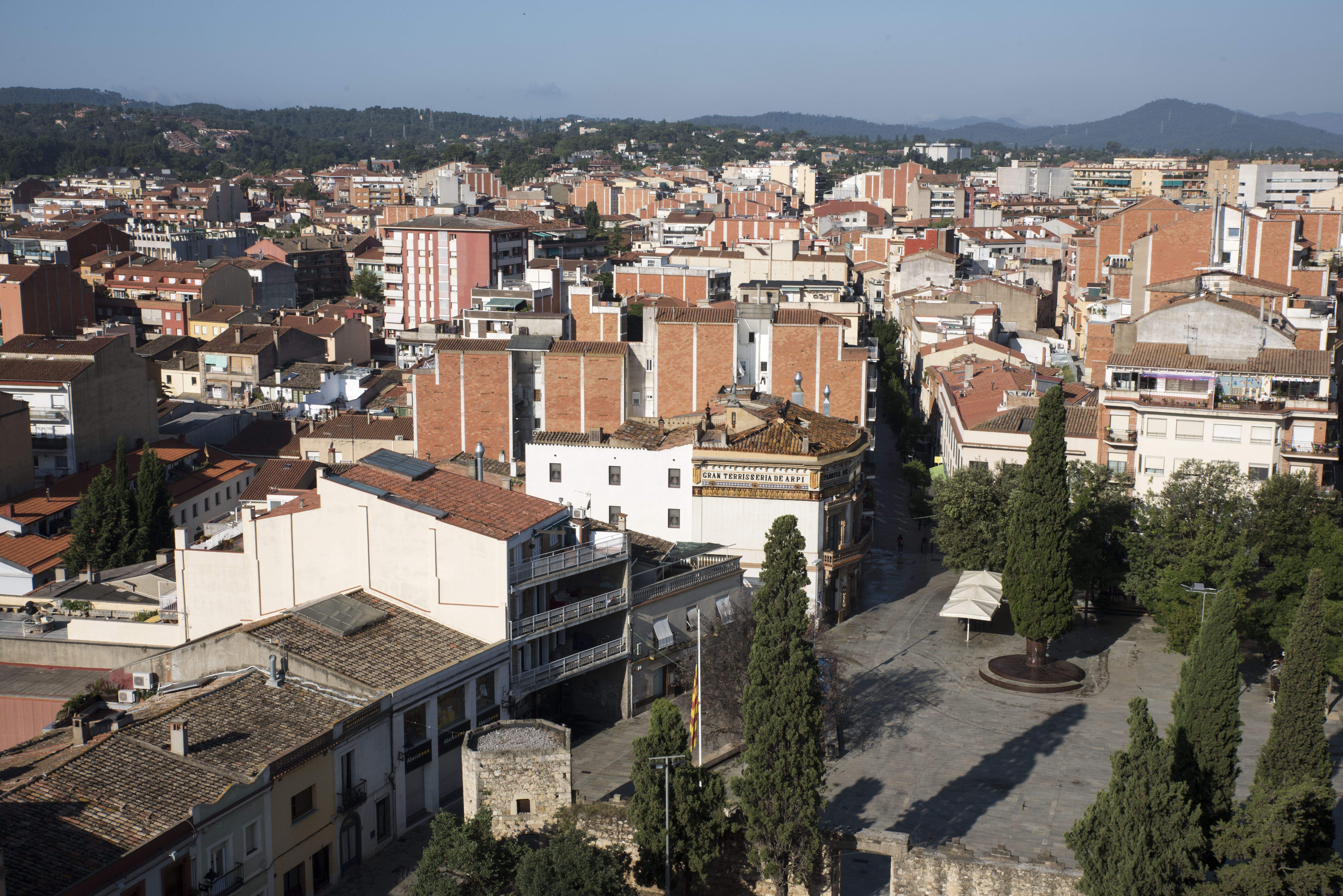 Sant Cugat, vist des del Monestir de Sant Cugat. FOTO: Arxiu
