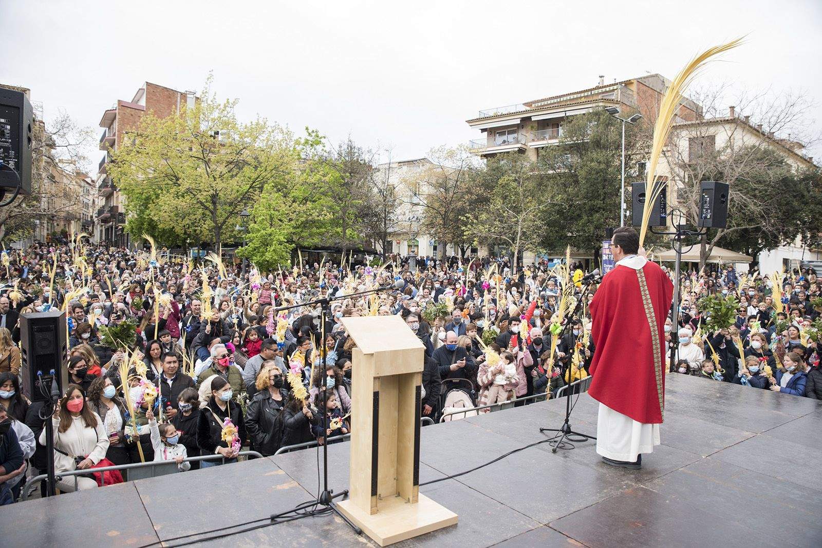 Benedicció de Rams. FOTO: Bernat Millet.