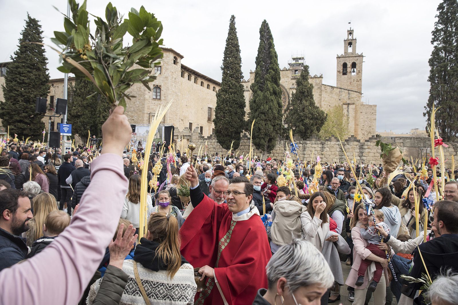 Benedicció de Rams. FOTO: Bernat Millet.