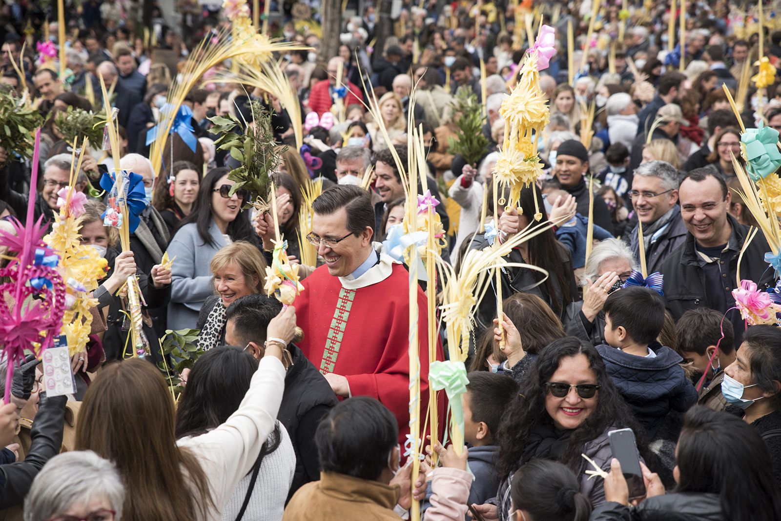 Benedicció de Rams. FOTO: Bernat Millet.