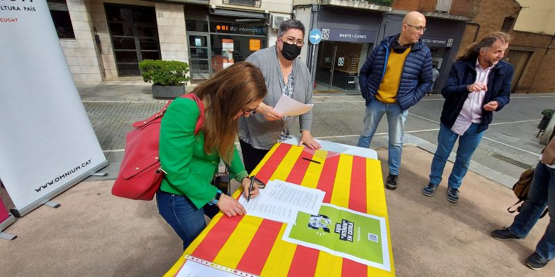 Aïda Fernandez, presidenta de Sant Cugat Comerç amb la promoció del català